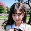胸見せチャレンジ(春の公園編) 10枚目