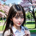 胸見せチャレンジ(春の公園編) 2枚目