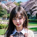 胸見せチャレンジ(春の公園編) 9枚目