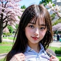 胸見せチャレンジ(春の公園編) 4枚目