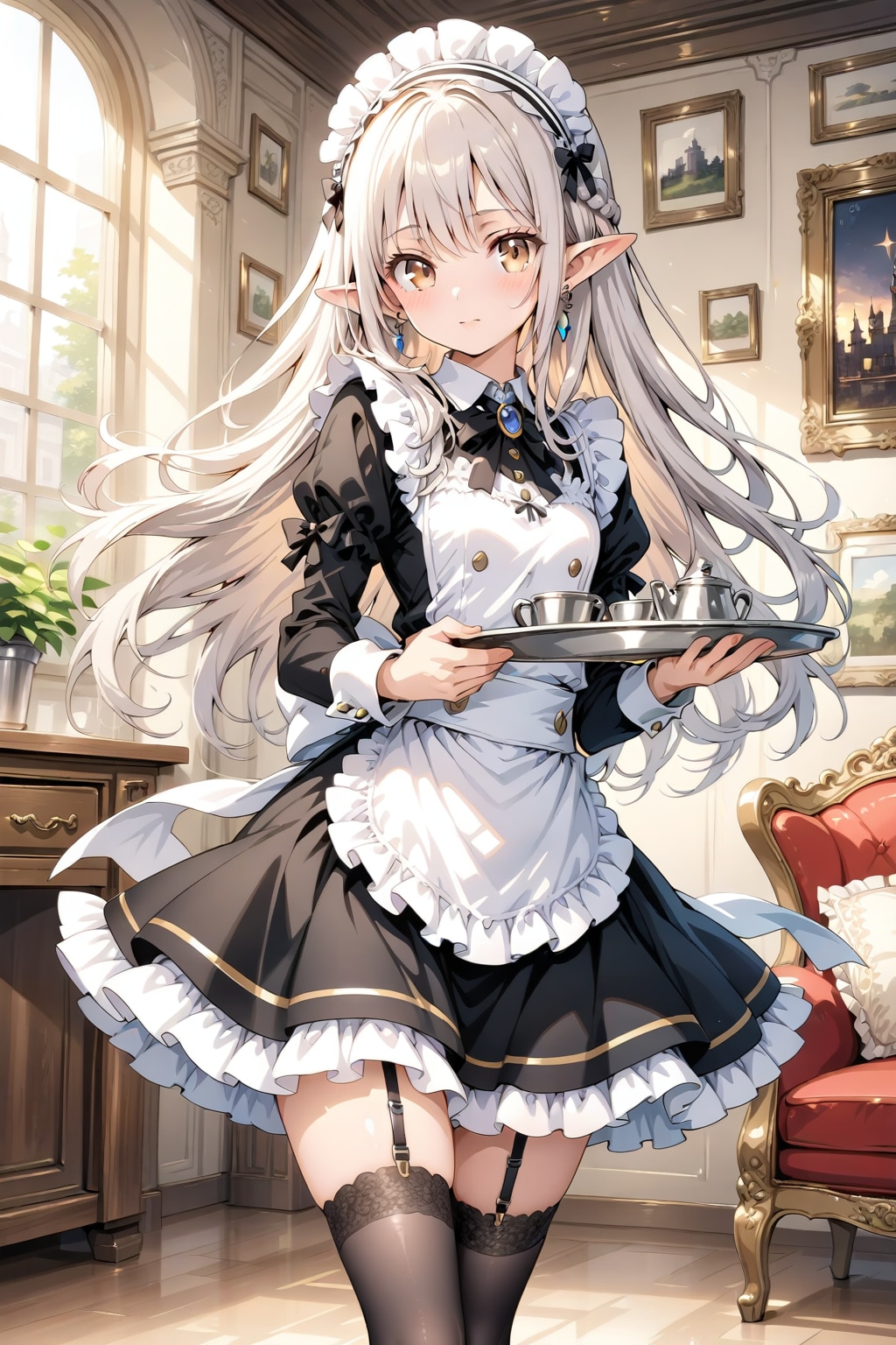 エルフメイド | の人気AIイラスト・グラビア