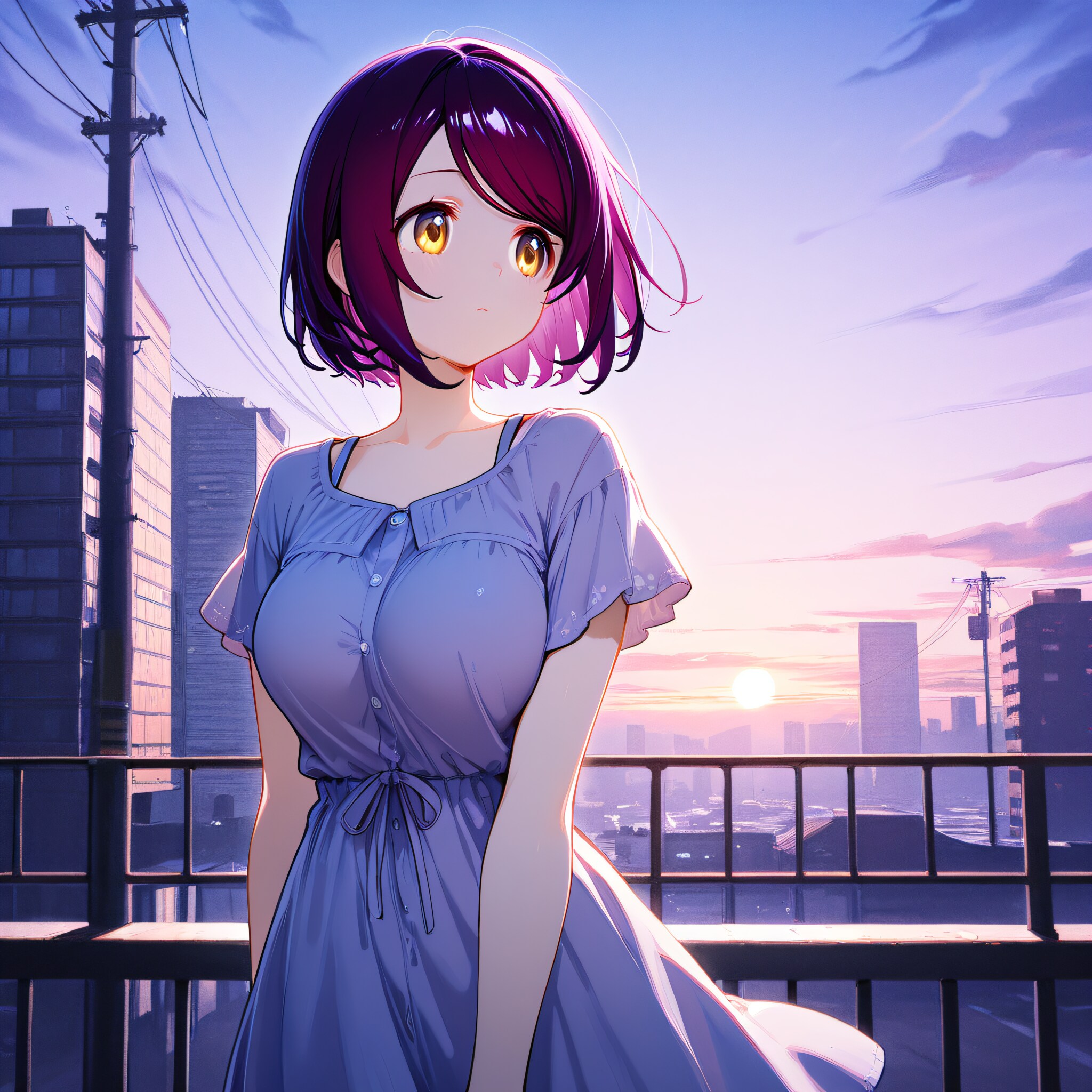 こんばんは（挨拶メイドの芽衣ちゃん） | の人気AIイラスト・グラビア