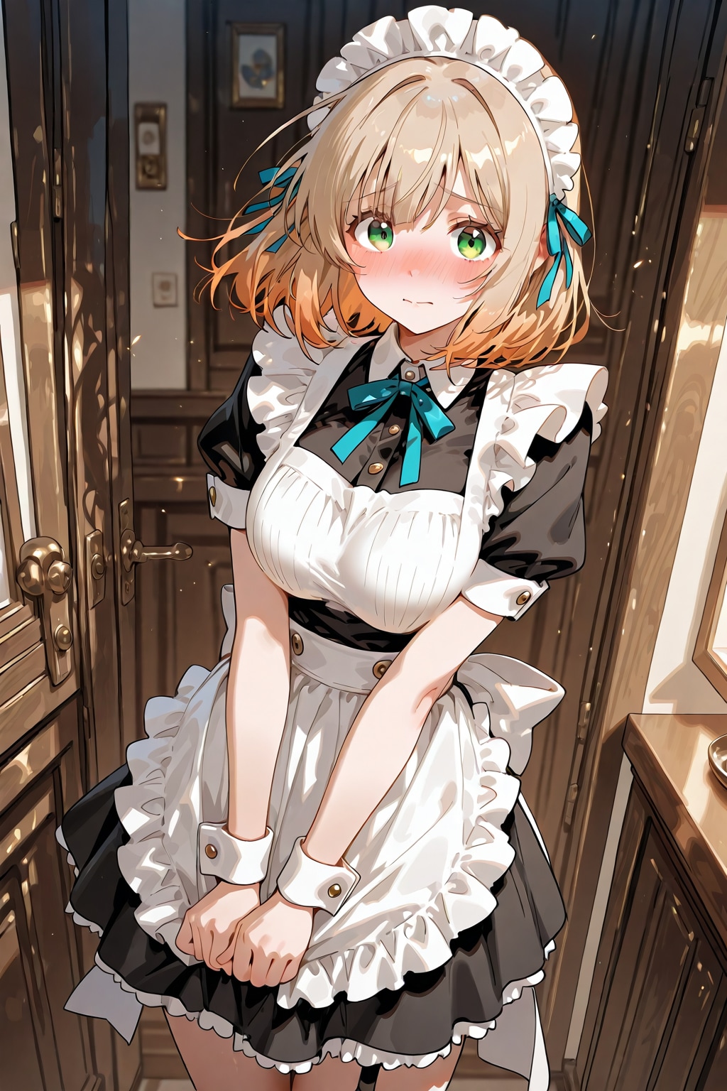 赤面メイドさん