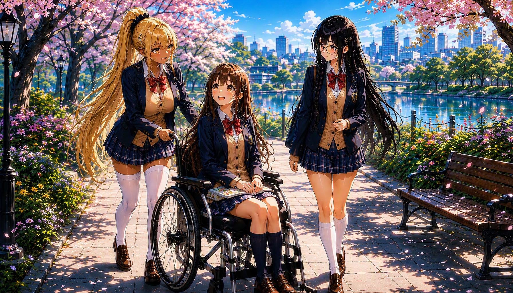 the friends in the park