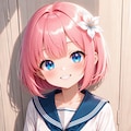 桃花ちゃんのセーラーワンピ(∩´∀`∩)💕 2枚目