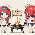 水着でバーベキュー（え！？冬に！？） 2枚目