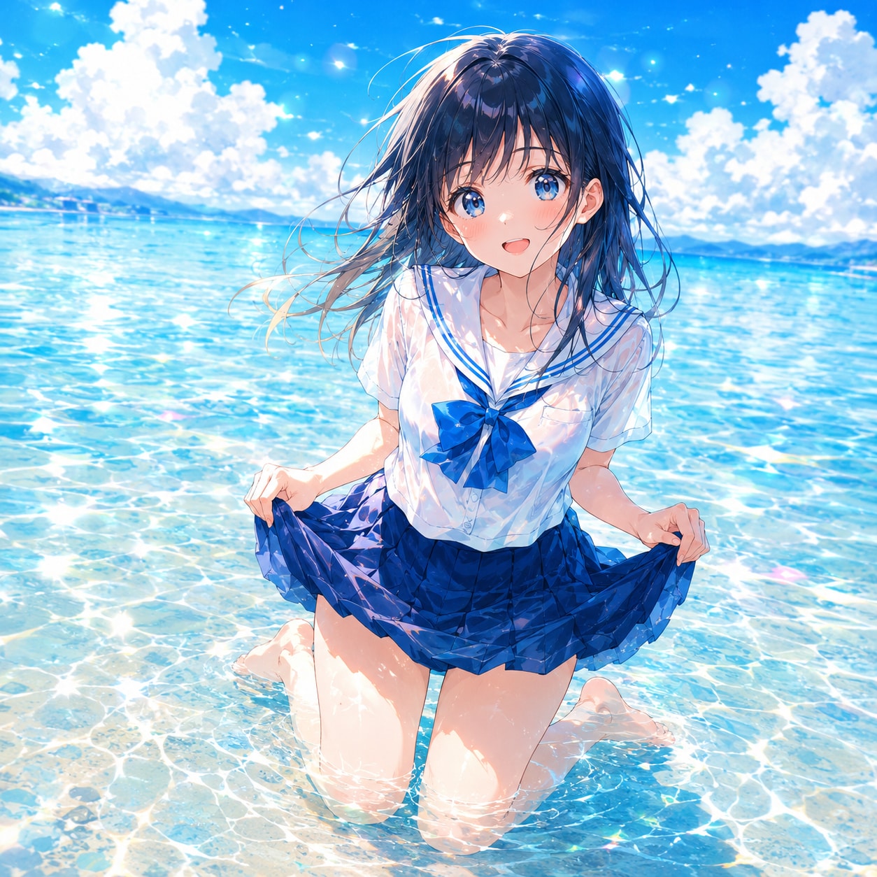 浜辺の少女