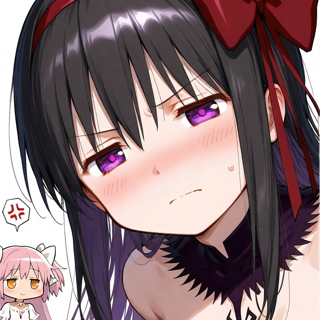 悪魔ほむらをなだめるアルティメットまどか