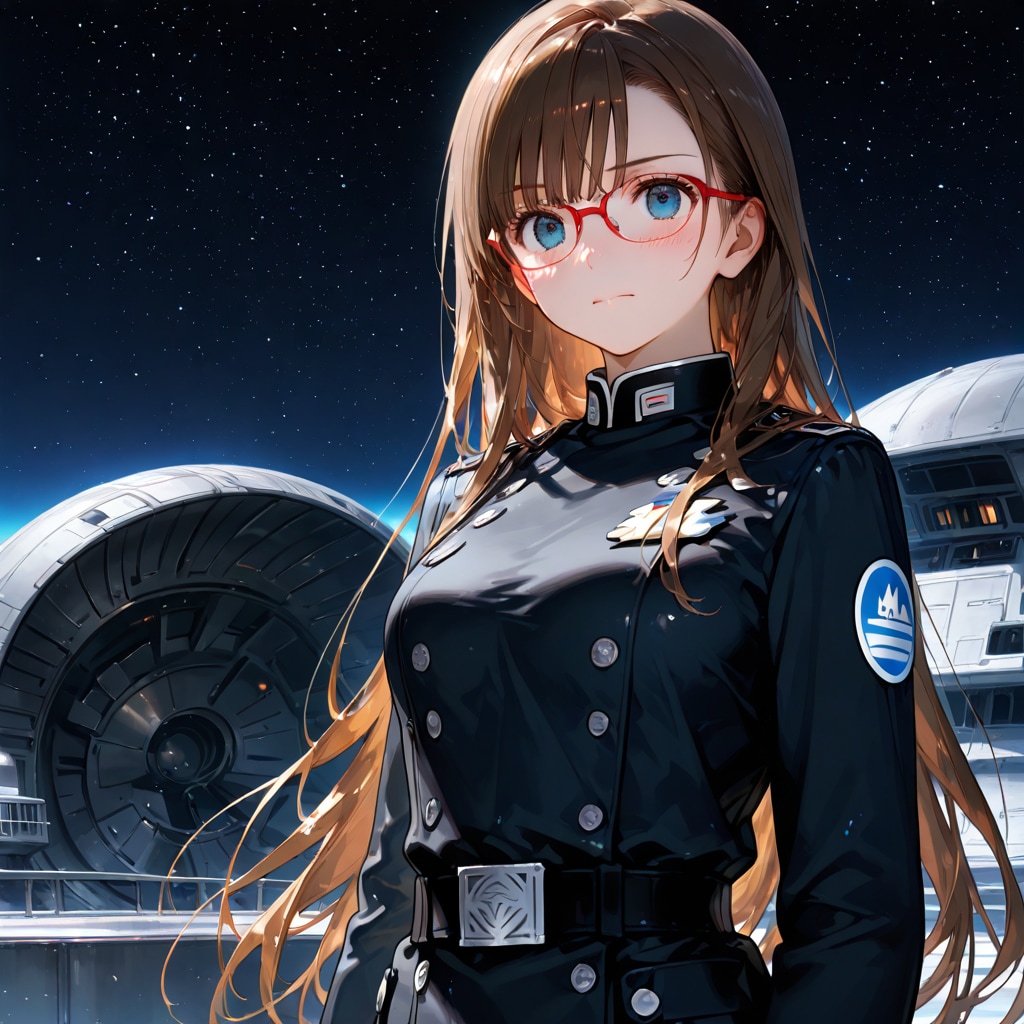 メガネちゃん黒軍服バージョン3枚