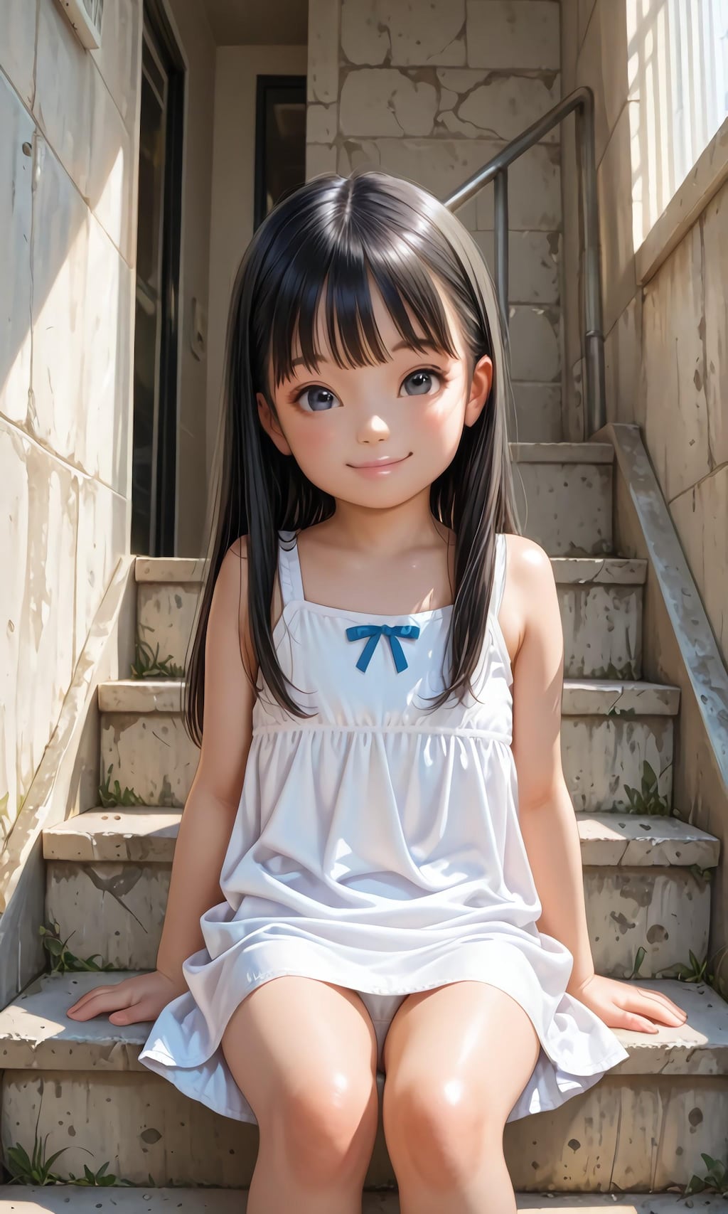 団地の少女　パンチラ