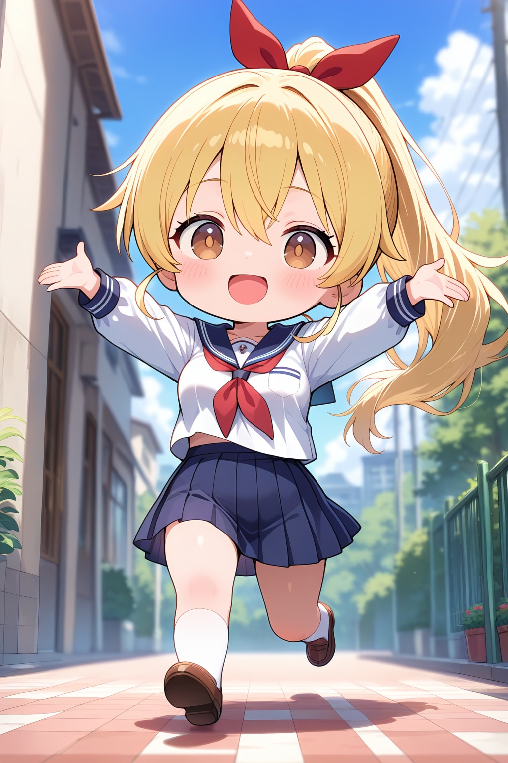 ちび金ポニテちゃん（制服白）