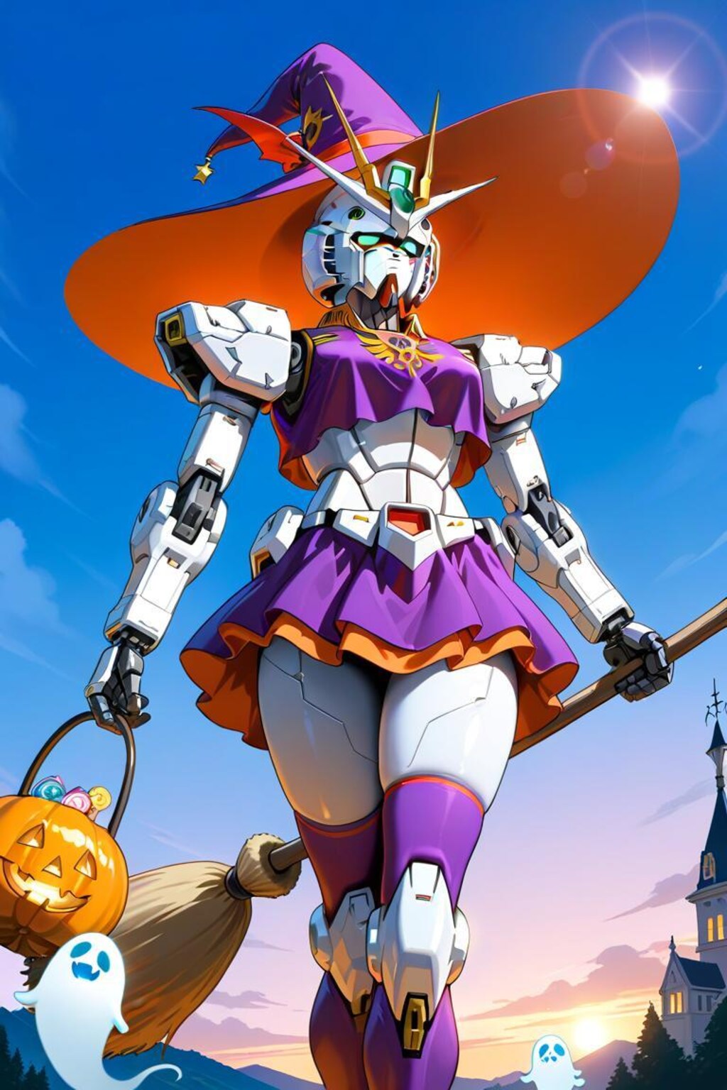 ガンダム　ハロウィン　魔女衣装