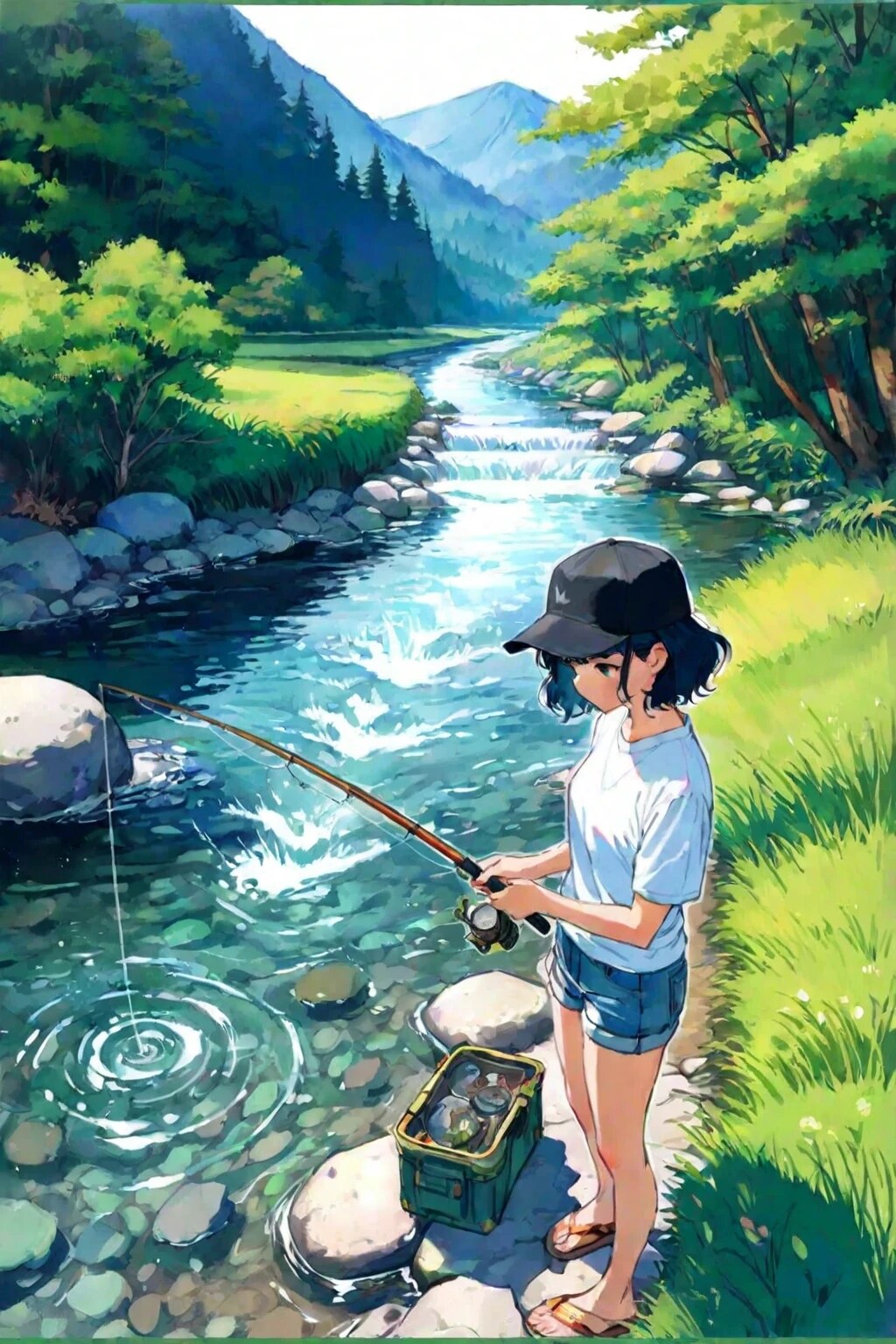渓流釣り