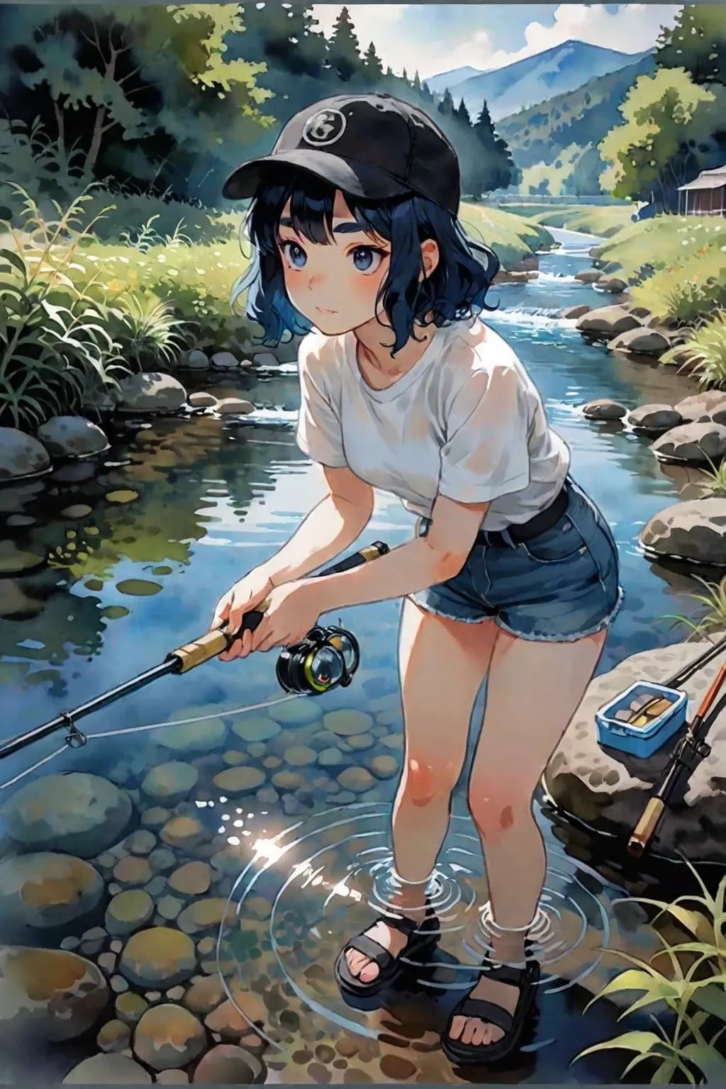 渓流釣り
