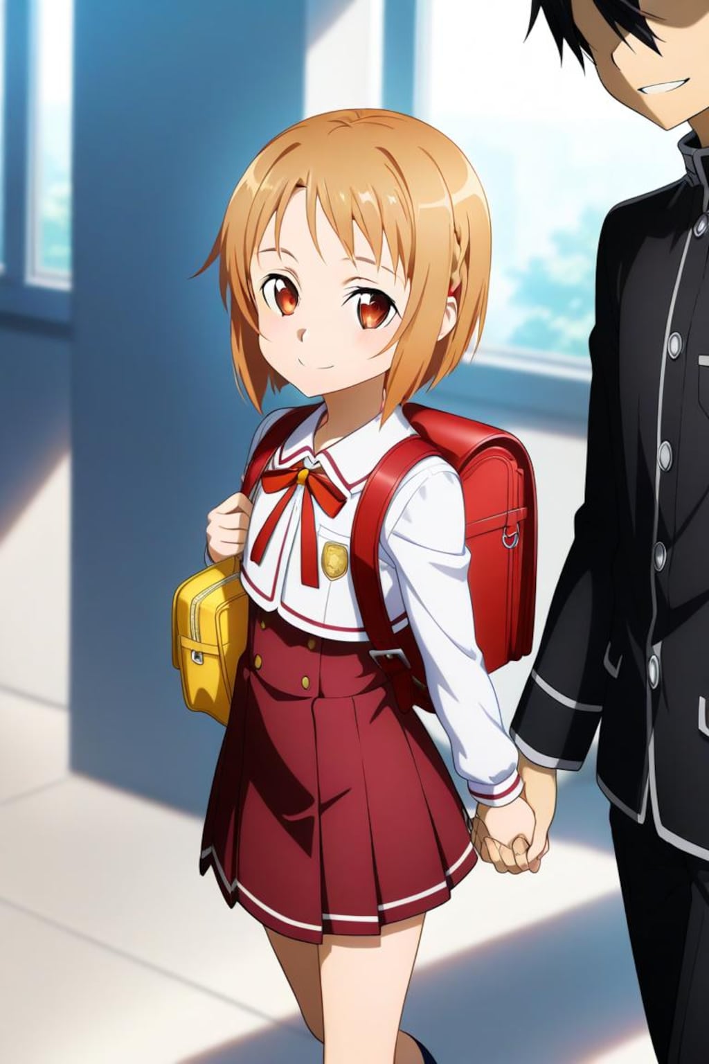 小◯生のア◯ナちゃん近所の黒いお兄ちゃんとお散歩