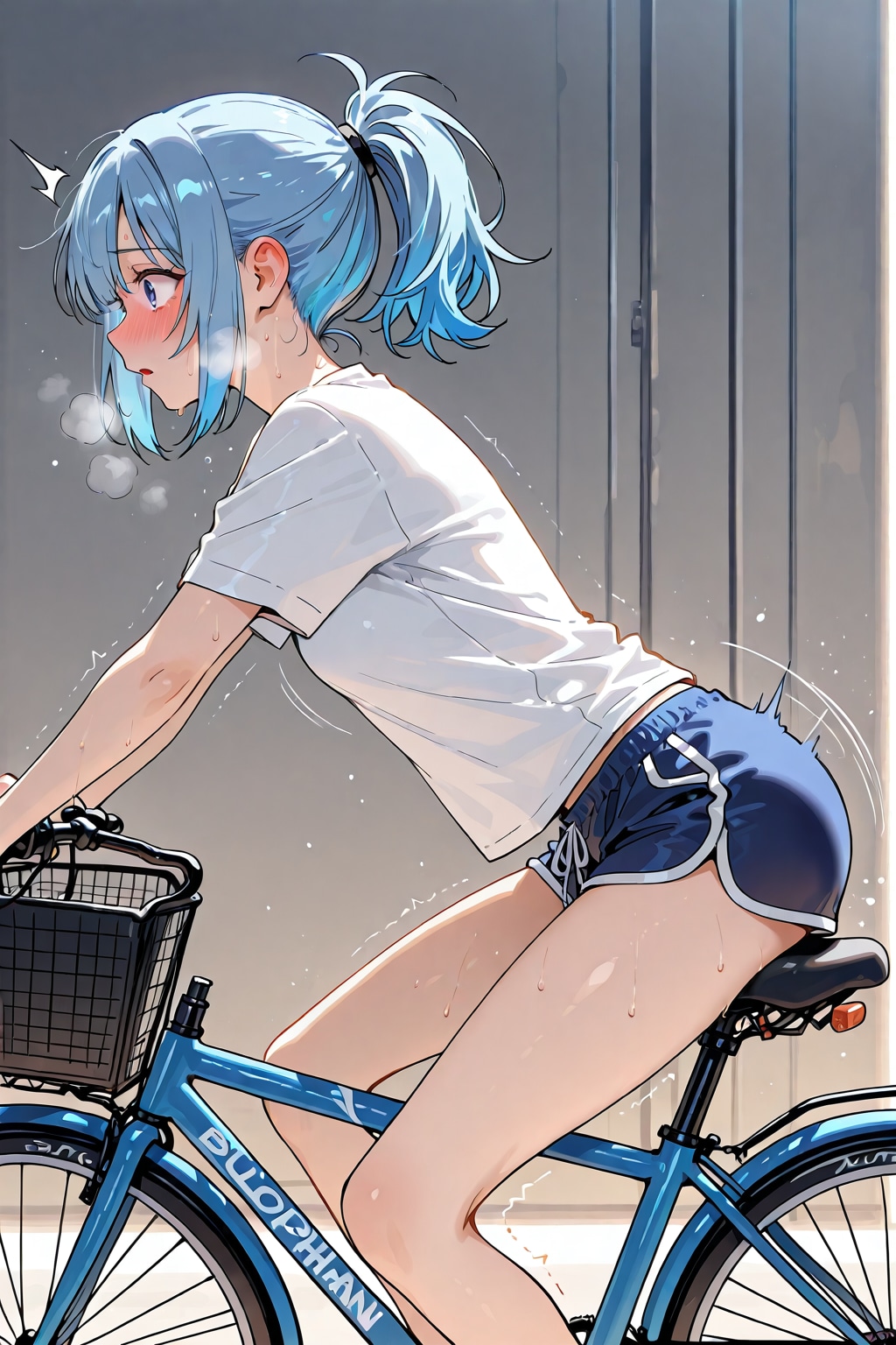 自転車のサドルに座る_BONSAI
