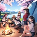 お花見キャンプ 3枚目