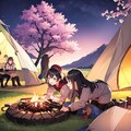 お花見キャンプ 4枚目