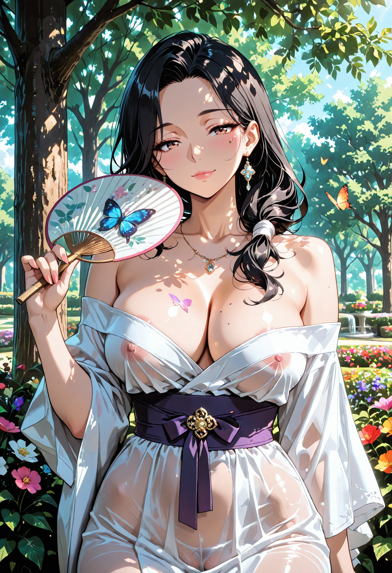 木陰の休憩