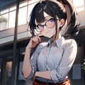 旧華族令嬢の眼鏡っ娘 3枚目
