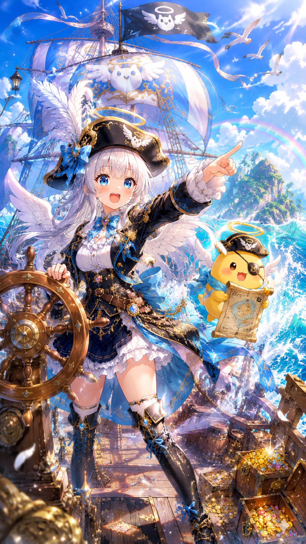 ルルエルと二コの海賊なのら～！