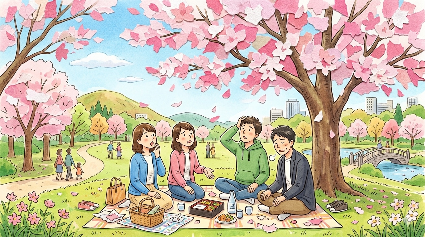 桜が貼り絵 | の人気AIイラスト・グラビア