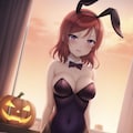 バニー衣装のスクールアイドルとハロウィン 2枚目