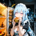 【リクエスト】スーパーメイドさん　夜中のハンバーガー　1 8枚目