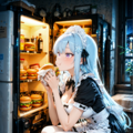 【リクエスト】スーパーメイドさん　夜中のハンバーガー　1 2枚目