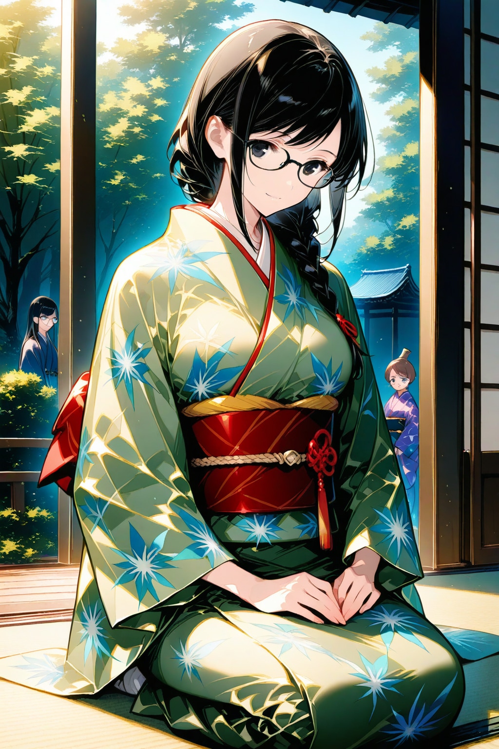 眼鏡三つ編みの新妻・鈴音さんは旦那の帰りを待ちながら