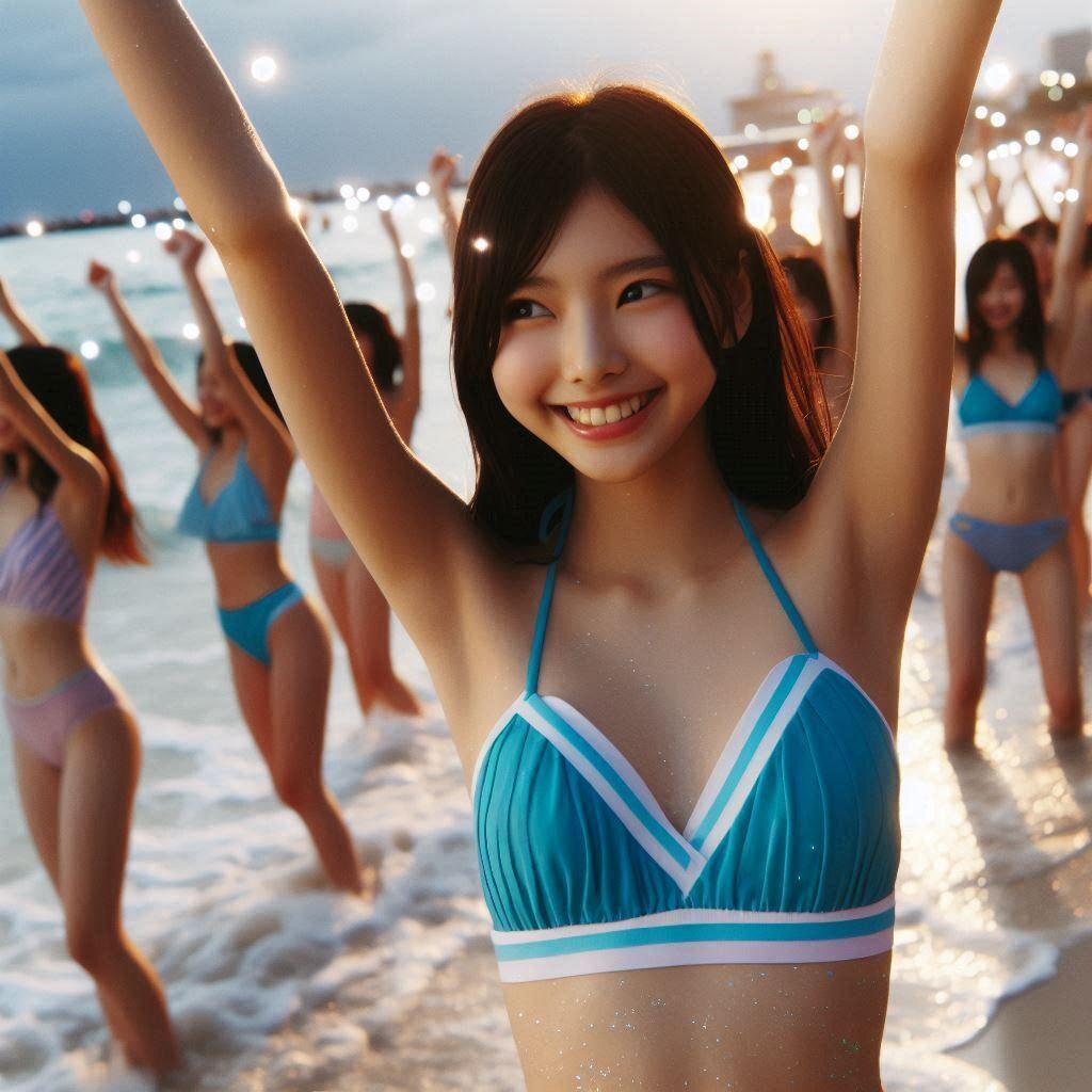 踊るビキニ女子