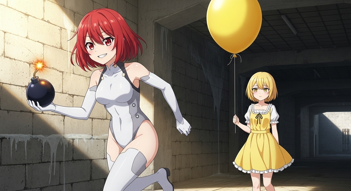 爆弾娘と 風船娘