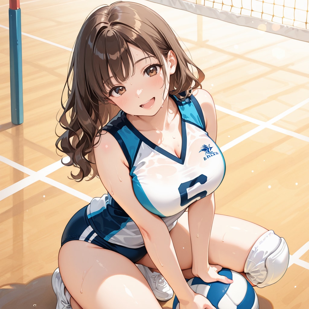 澪ちゃん、バレーボールに挑戦