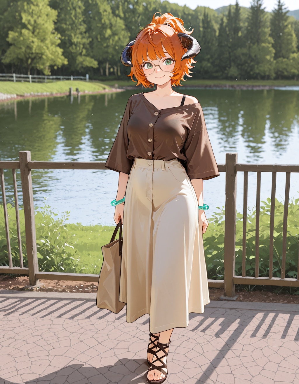 ブリジットファッションスケッチ-ロングスカート編