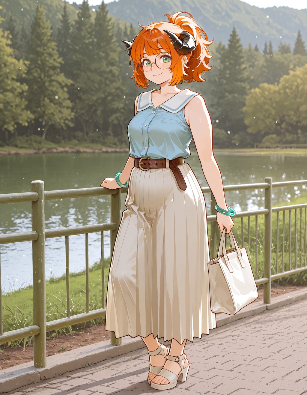 ブリジットファッションスケッチ-ロングスカート編