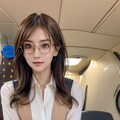 飛行機で出会った美女 2枚目