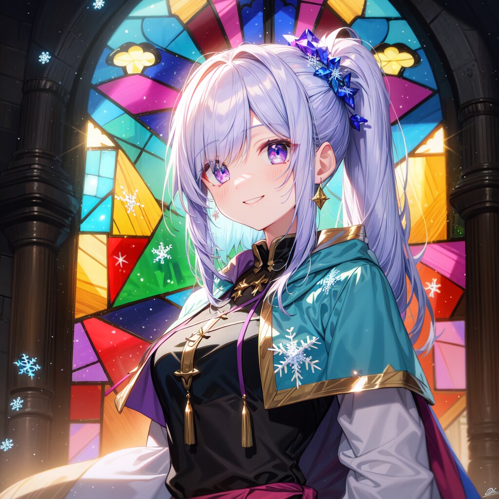 ポニーテールにしている魔導師の女の子