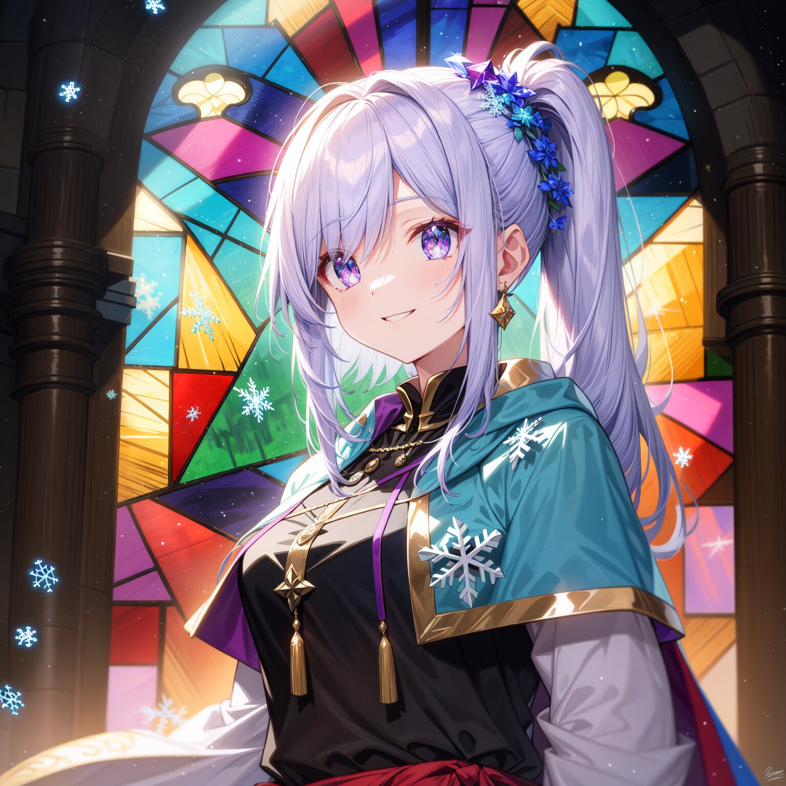 ポニーテールにしている魔導師の女の子