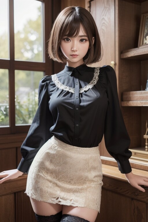 窓辺 | の人気AIイラスト・グラビア