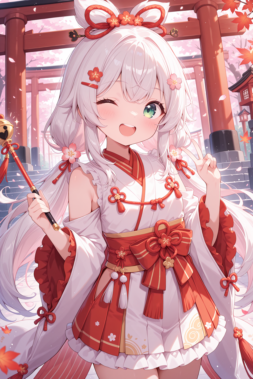 祝福のウインク