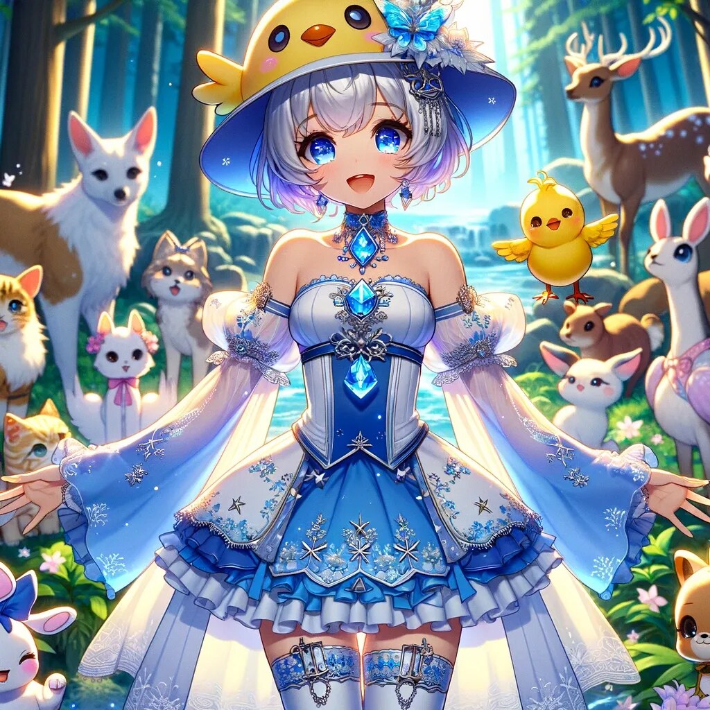 安心して見れる魔法少女のイラスト