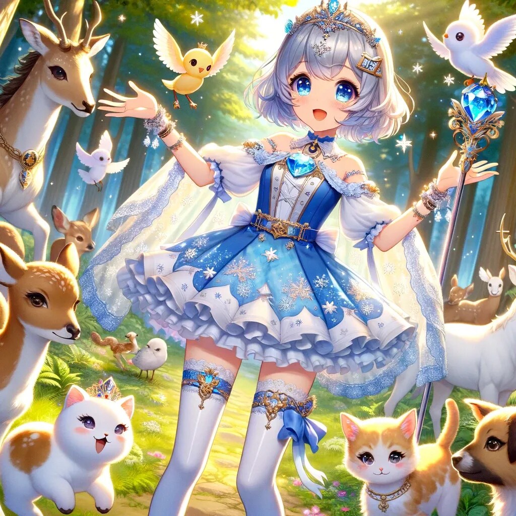 安心して見れる魔法少女のイラスト