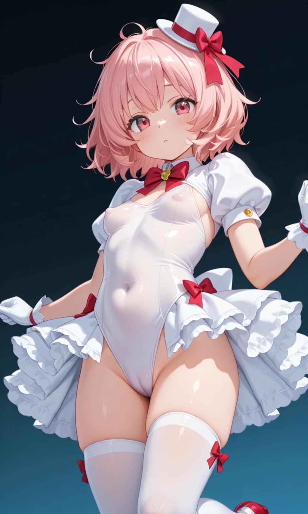 胸ポチスジ  レオタード編