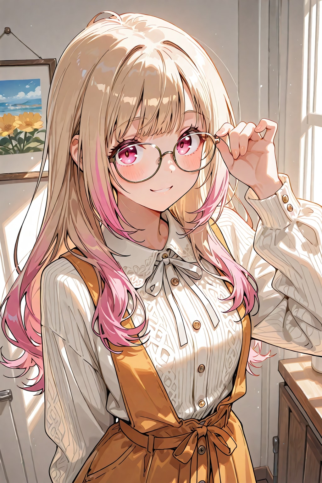 メガネ美少女