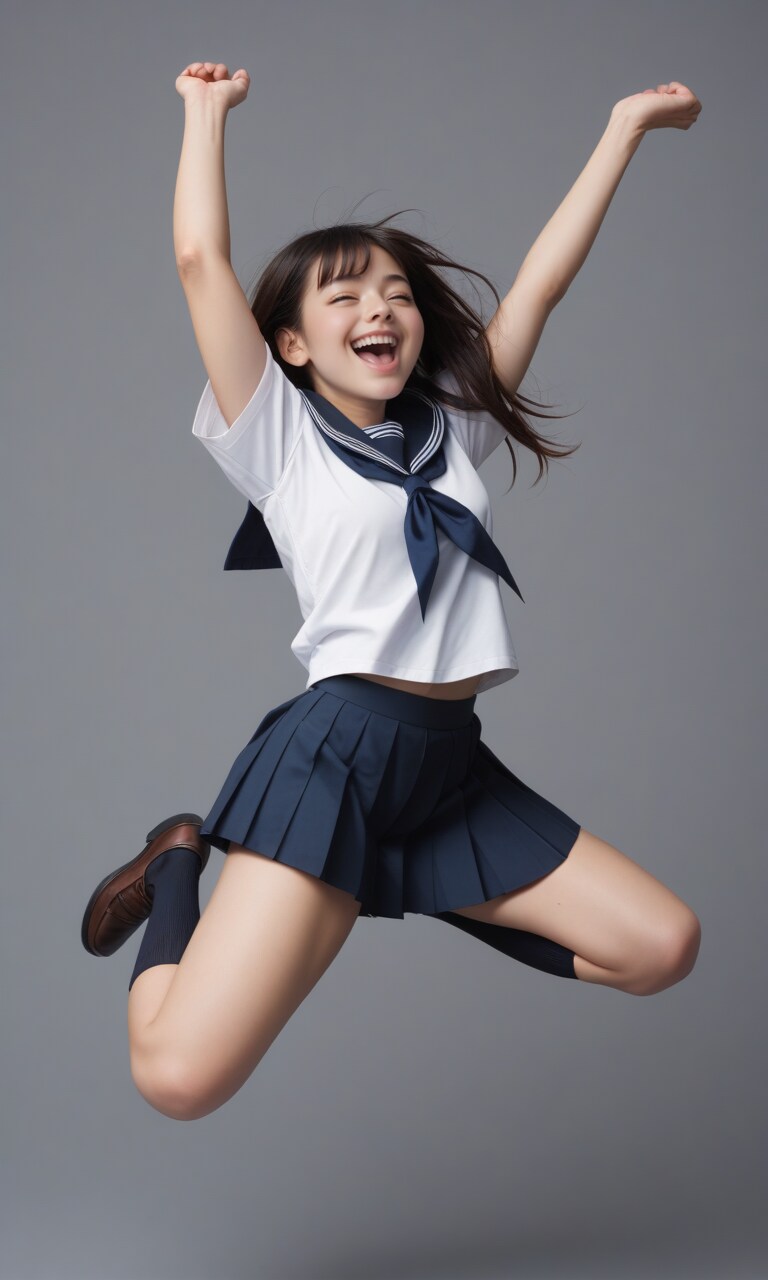 元気いっぱい女子高生
