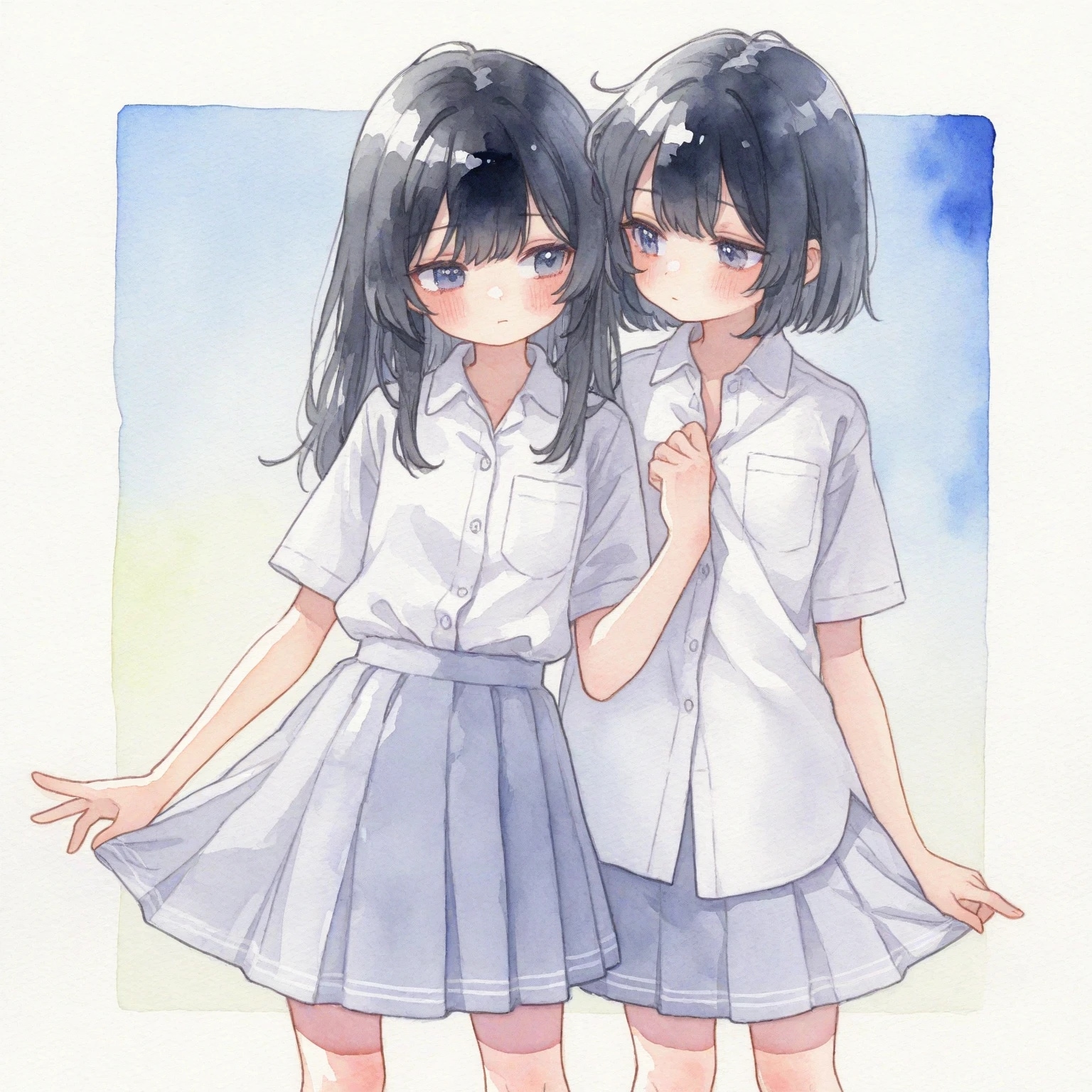 双子姉妹モデル