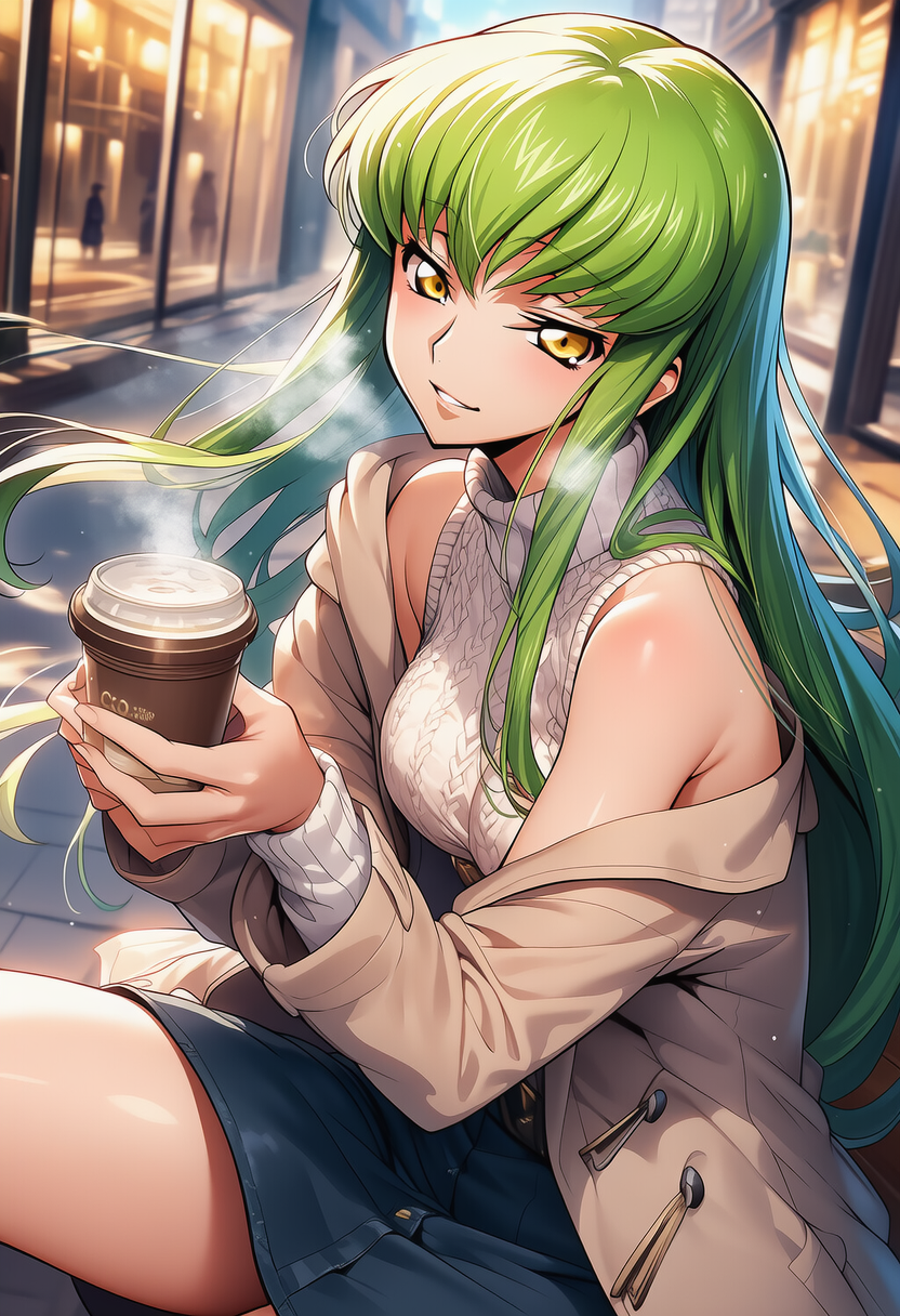 紙カップ越しの熱 ― Warm Sip, Warmer Gaze | の人気AIイラスト・グラビア