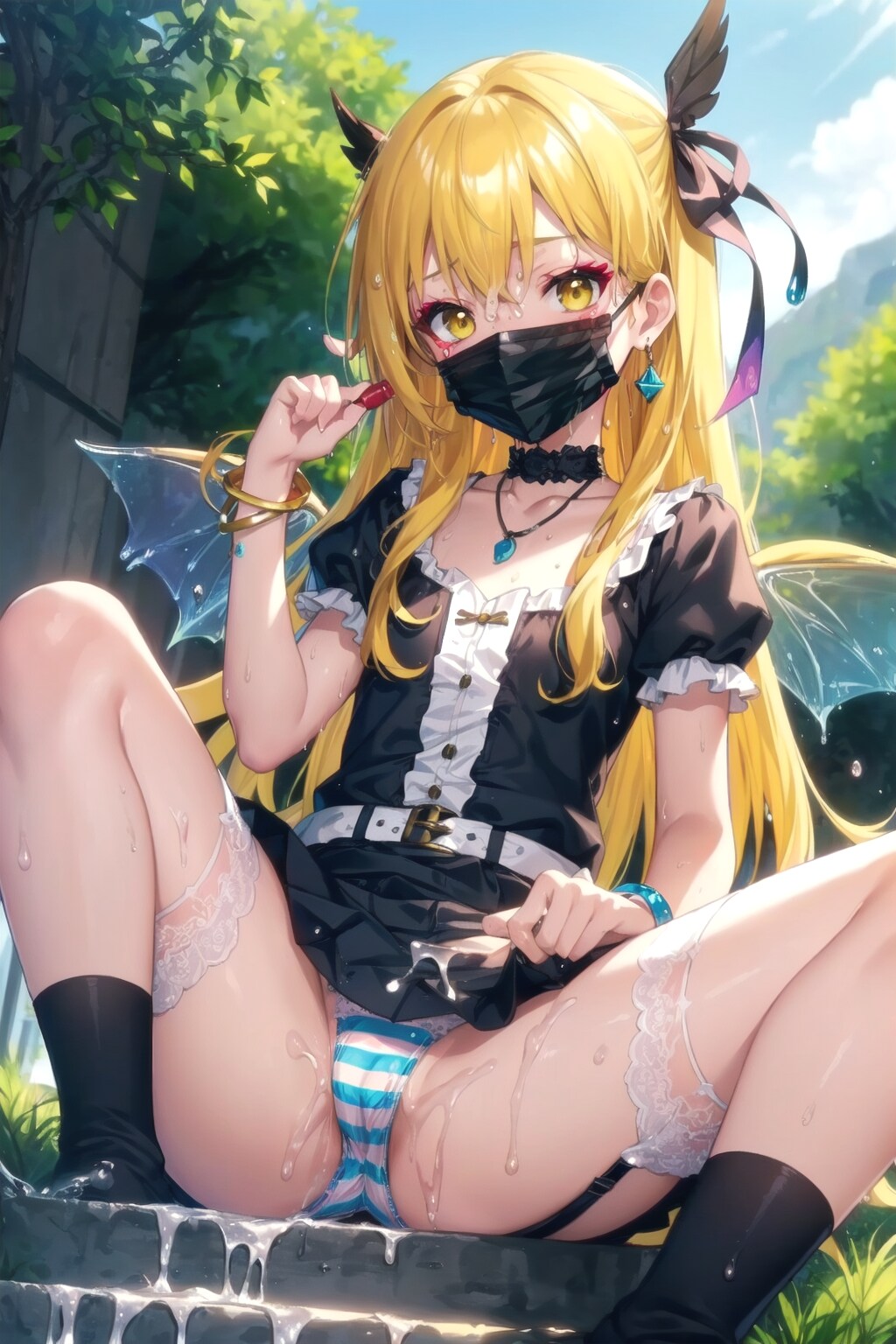 ぴえん系少女のパンチラ