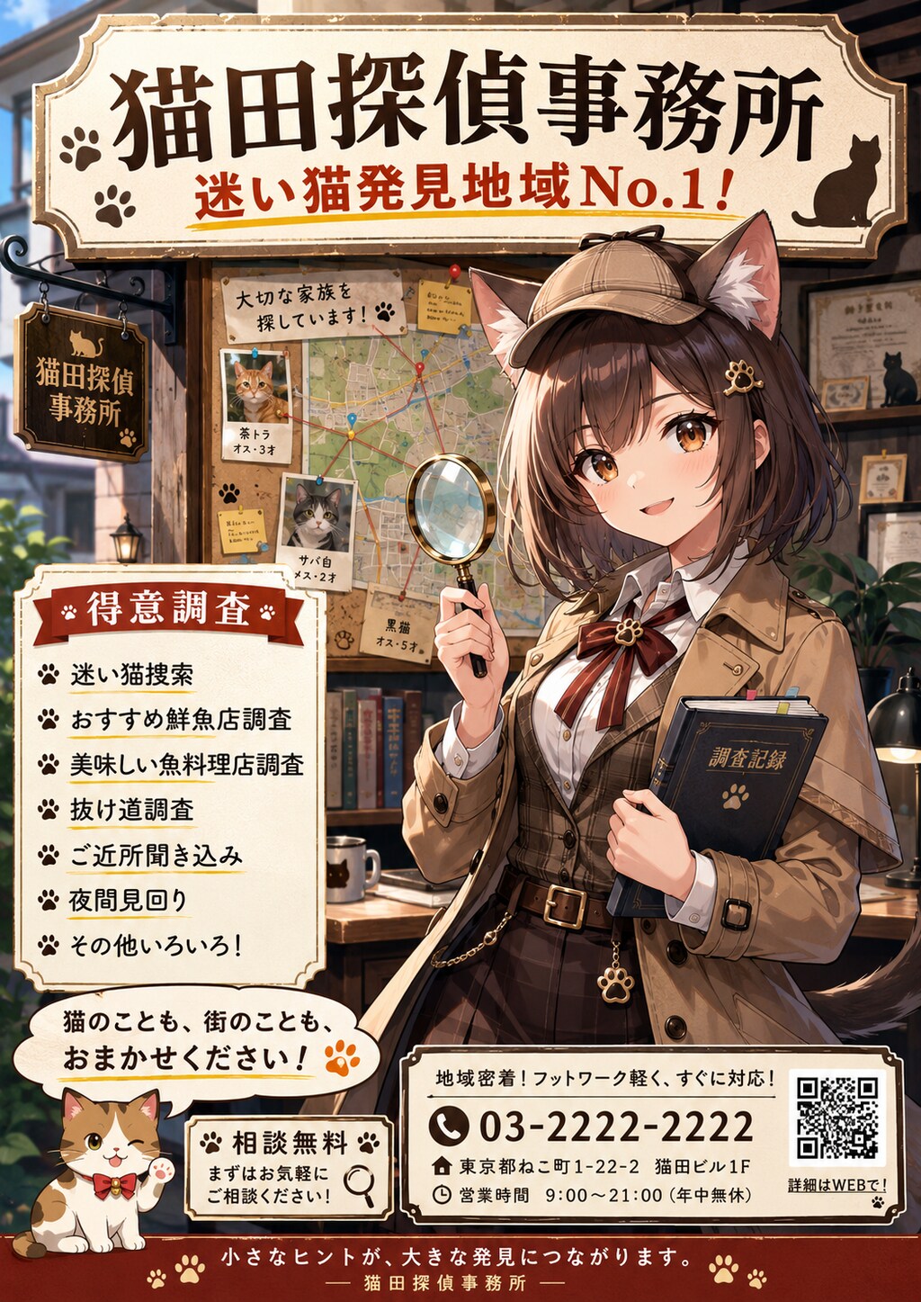 愛猫探しは任せて！