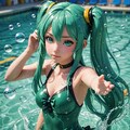 ViVidAIさんの考える、初音ミクの水着姿 4枚目